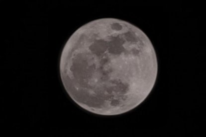 La superluna azul desde Ecuador.