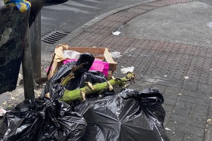 La basura acumulada preocupa a algunos lugareños.