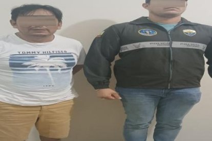 El anuncio de la liberación, gracias a la Policía.