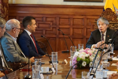 La presencia de Dahik sorprendió en la reunión de Noboa con Lasso.