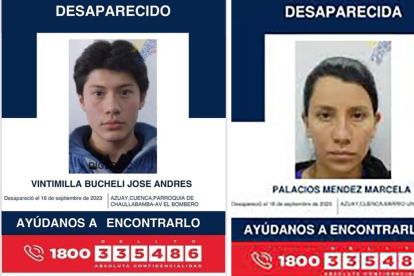 Aún no existen rastros de los desaparecidos.