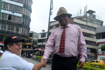 El Sargento Chalá en las calles de Santo Domingo.