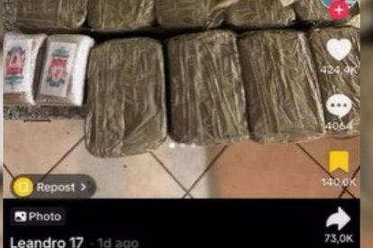 Captura de pantalla del video que fue borrado de la red social TikTok