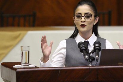 Viviana Veloz, este viernes.