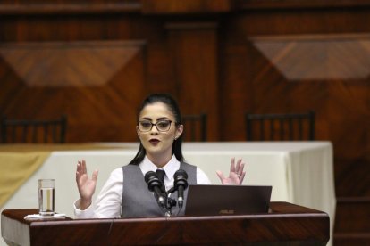 Viviana Veloz, este viernes.