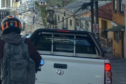 El tráfico en Guápulo.