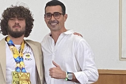 Roberto Jiménez y Andrés Guschmer, Ministro de deportes.