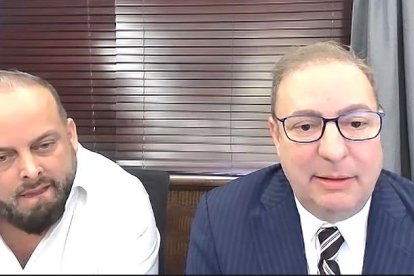 Xavier Jordán y Richard Díaz, rueda de prensa vía Zoom.