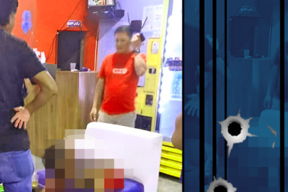 La víctima estaba contenta disfrutando y cantando en el bar.