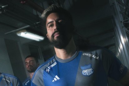 Christian Noboa, con la nueva piel del Emelec.