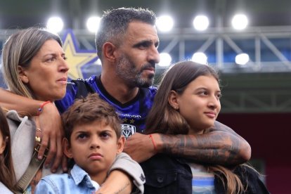 Pellerano y su familia la parte más emotiva.