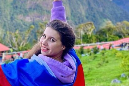 La Rusa del Ecuador 'turisteó' en Baños de Agua Santa.