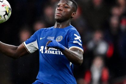 Moisés Caicedo, este domingo.