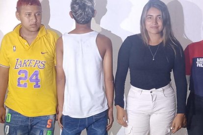 Los detenidos fueron presentados.