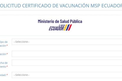 En la página del MSP, luego de completar los campos puede emitir el certificado