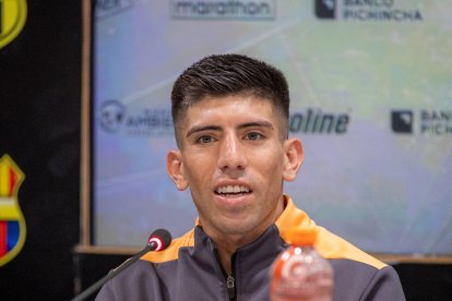 Braian Oyola jugador que ya tuvo minutos en Barcelona.