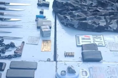 Esta es la evidencia que encontraron en la casa donde tenían retenida a la víctima.