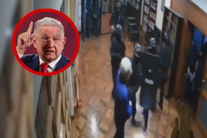 Grabación al interior de la embajada de México en Ecuador