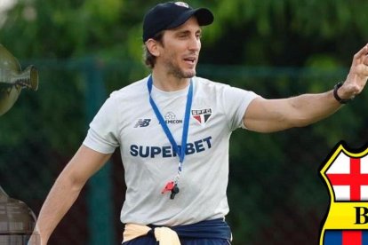 Luis Zubeldía, técnico de Sao Paulo de Brasil.