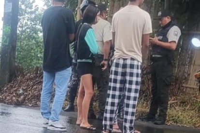 La Policía llegó al sitio.