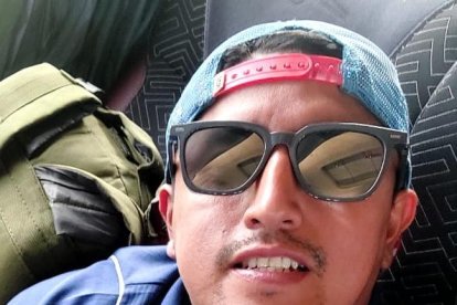 Juan Francisco Anchundia hizo todo el viaje en bus, salió de Guayaquil el 1 de mayo.