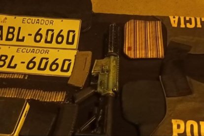 Evidencias del operativo realizado en Huaquillas