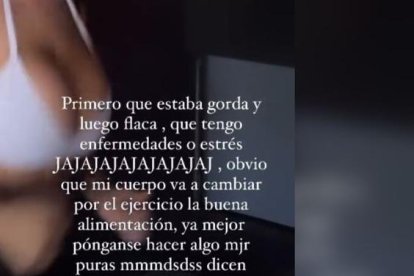 Karely Ruiz mencionó que hay varios usuarios que critican su cuerpo.