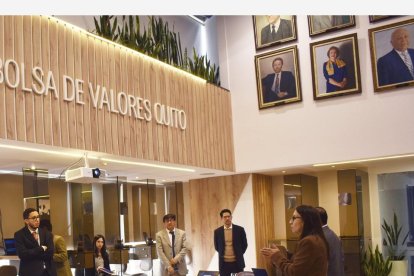 Instalaciones de la Bolsa de Valores en Quito