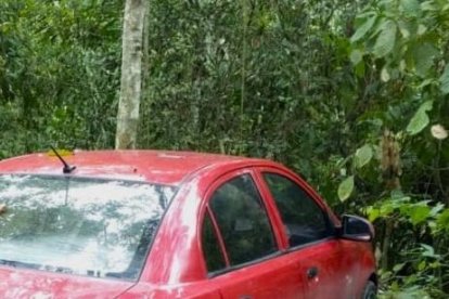 El vehículo estaba a 60 metros de la vía principal.