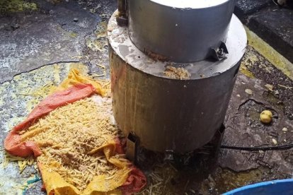 Así se encontró el establecimiento donde elaboraban los snacks