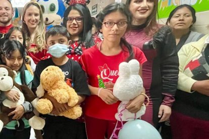 Los niños disfrutaron en buen momento.