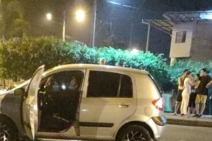 En este vehículo se movilizaban las víctimas