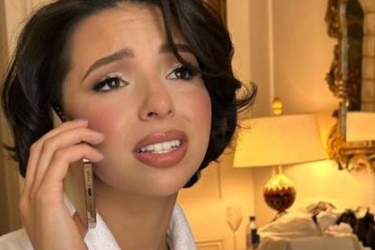 Ángela Aguilar en una de las fotos filtradas.