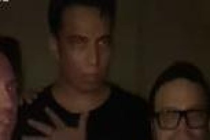 Víctor Aráuz, Álex Vizuete y Leonardo Moreira.