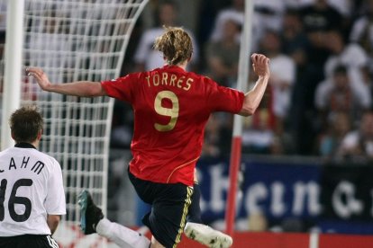 España venció a los alemanes en la final de la Eurocopa del 2008.