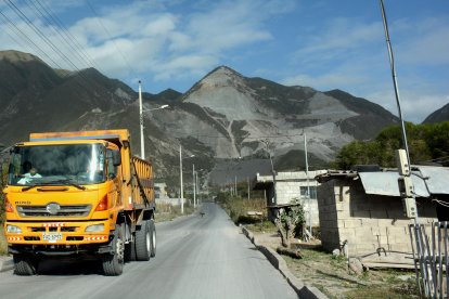 Esta es una de las canteras en San Antonio de Pichincha.