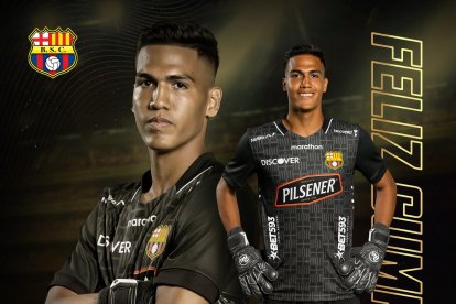 Justin Cornejo golero de Barcelona que está delicado de salud.