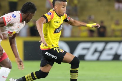 Byron Castillo en su regreso a Barcelona