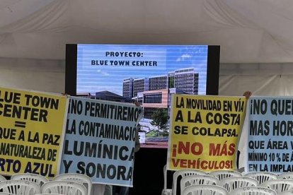 La mayoría de residentes de Puerto Azul están en contra de este proyecto.