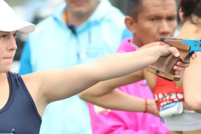 María Sol Naranjo aseguró el boleto a París 2024 en los Panamericanos Santiago 2023. Es la más joven de la delegación