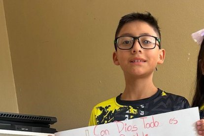 Nicolás y Montse pintado, hijos de Daniel Pintado.