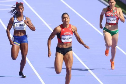 Anahí Suárez era la ecuatoriana más experimentada de la prueba. Terminó en el quinto puesto de su heat.