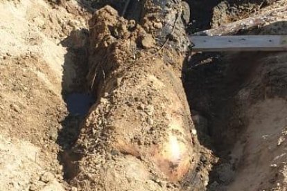 Los cuerpos estaban enterrados.