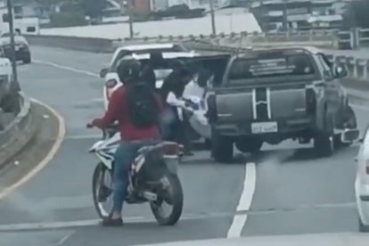 El intento de secuestro quedó filmado en un video, difundido en redes sociales.