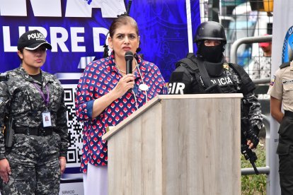 La ministra de Gobierno, Mónica Palencia.