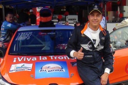 Alejandro Carmona, del Team Gilbert, con el Renault Clio se llevó el primer lugar en La Troncal.