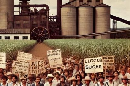 Los obreros exigían que se les cancele cierto dinero que les correspondía.