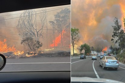 Intenso incendio en Quito este martes 24 de septiembre de 2024 en Quito.