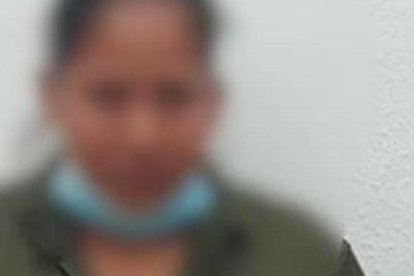 Imagen que compartió Fiscalía sobre la mujer detenida.