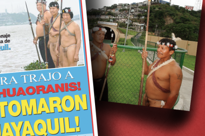 Huaoranis en Guayaquil.